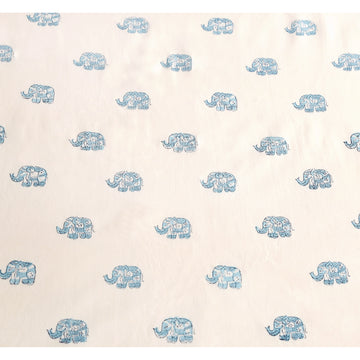 FITTED SHEET SET- BLUE ELEPHANT