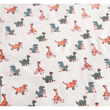 FITTED SHEET SET- DINOSAUR