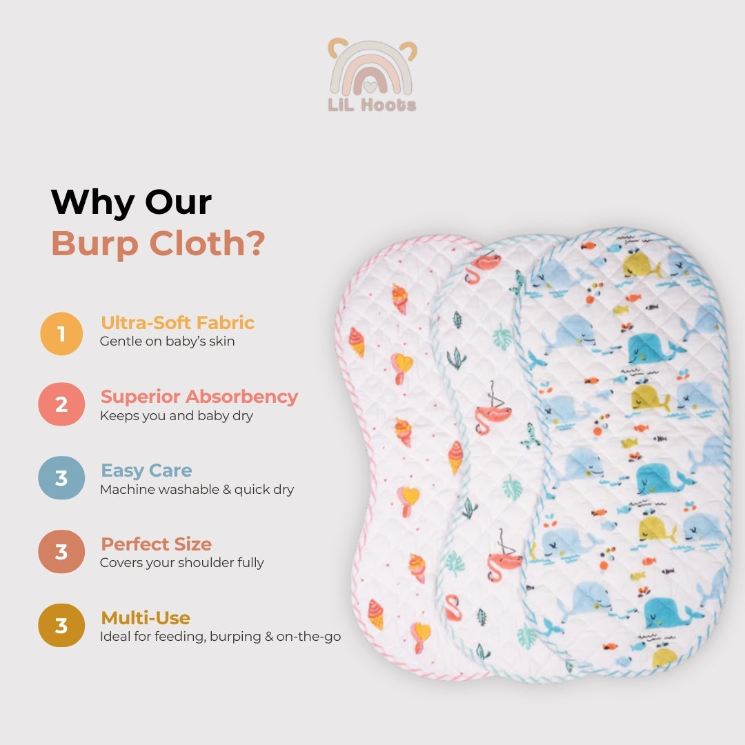 Burp Cloth pack of 4