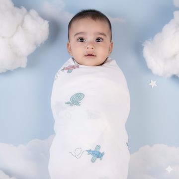 Muslin Swaddle- Hot Air Balloon