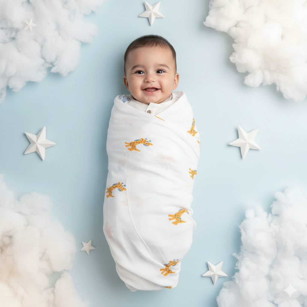 Muslin Swaddle- Giraffe