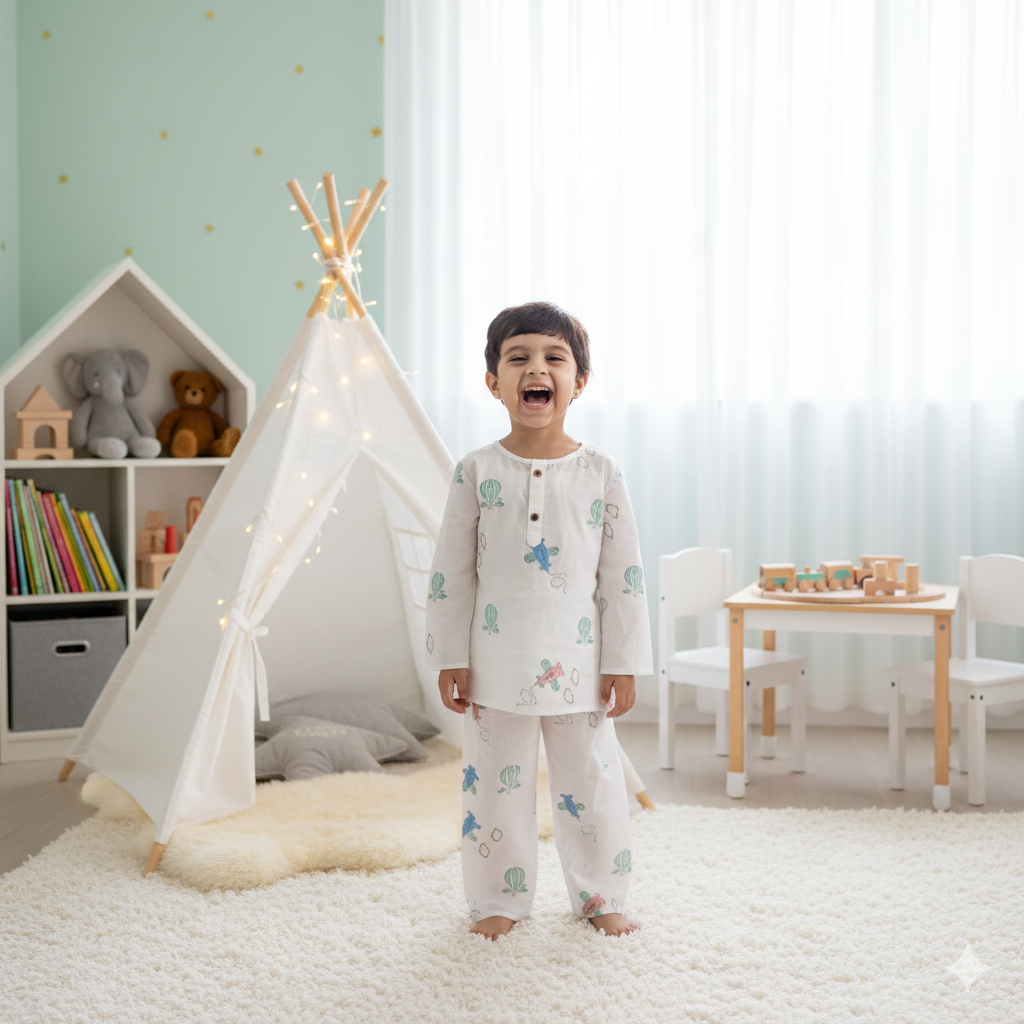 Hot Air Balloon Pajama Set