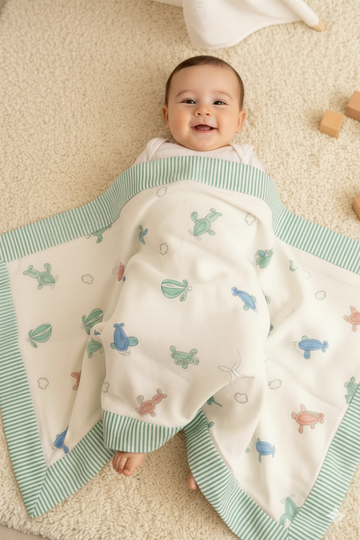 Muslin Dohar- Hot Air Balloon