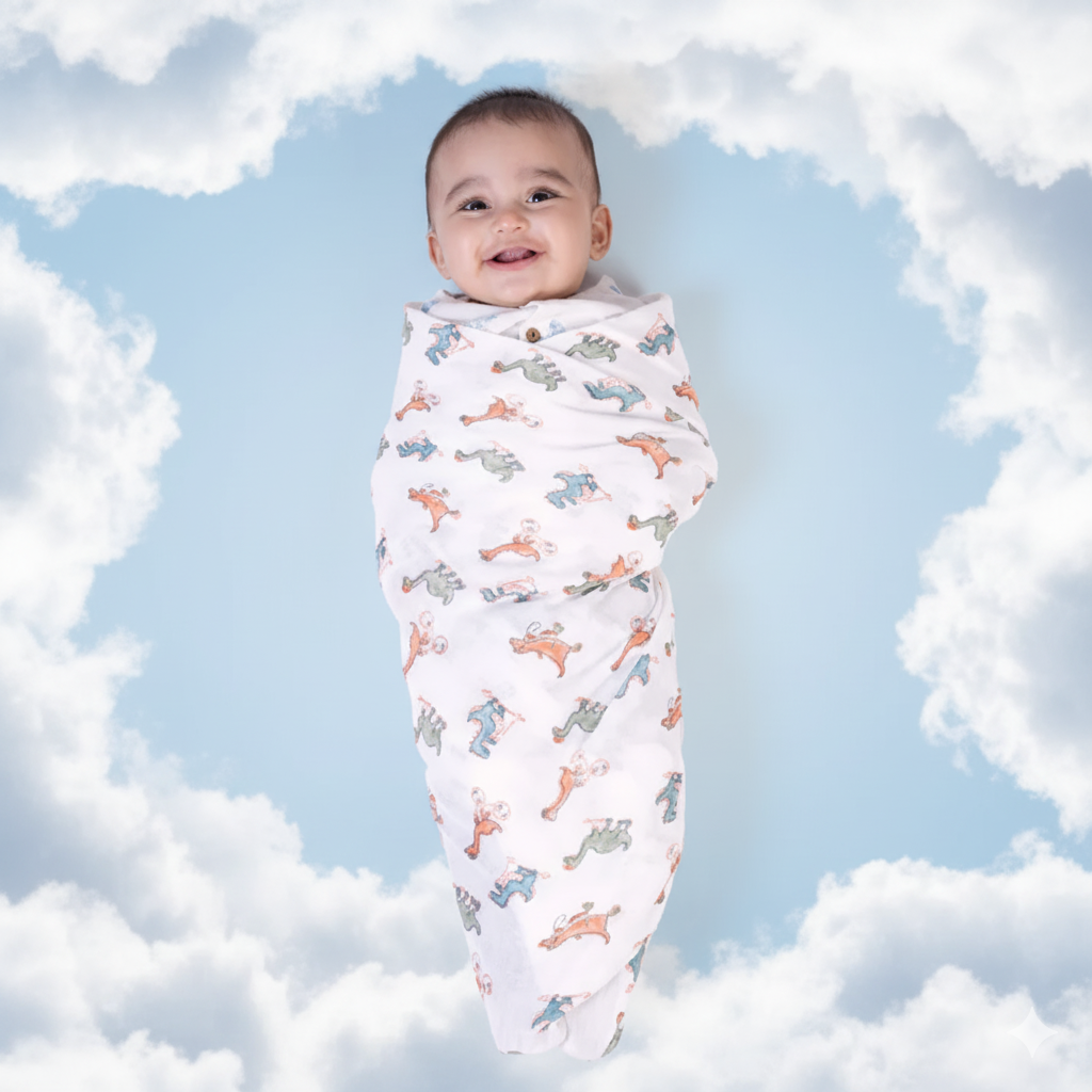 Muslin Swaddle- Dinosaur