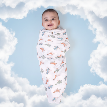 Muslin Swaddle- Dinosaur