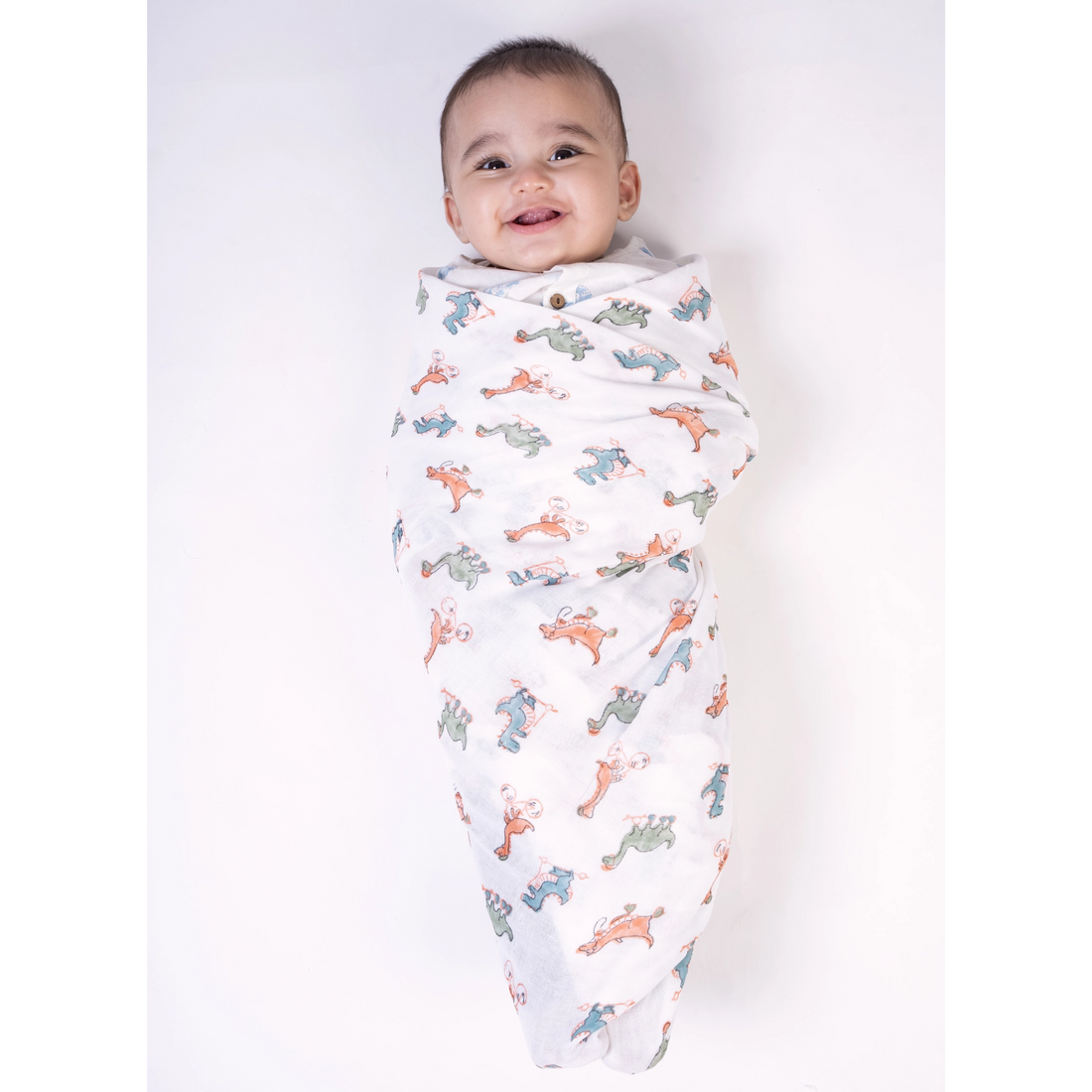 Muslin Swaddle- Dinosaur