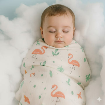 Muslin Swaddle-Flamingo