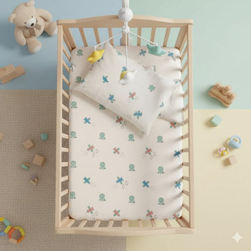 FITTED SHEET SET-  HOT AIR BALLOON