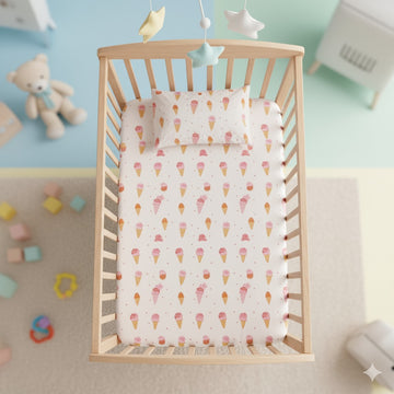 FITTED SHEET SET-  ICE CREAM