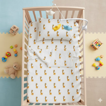 FITTED SHEET SET- GIRAFFE