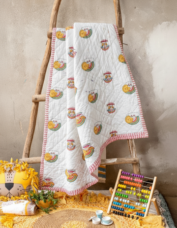 Rainbow, Cloud & Sun Quilt (0–6 Yrs)